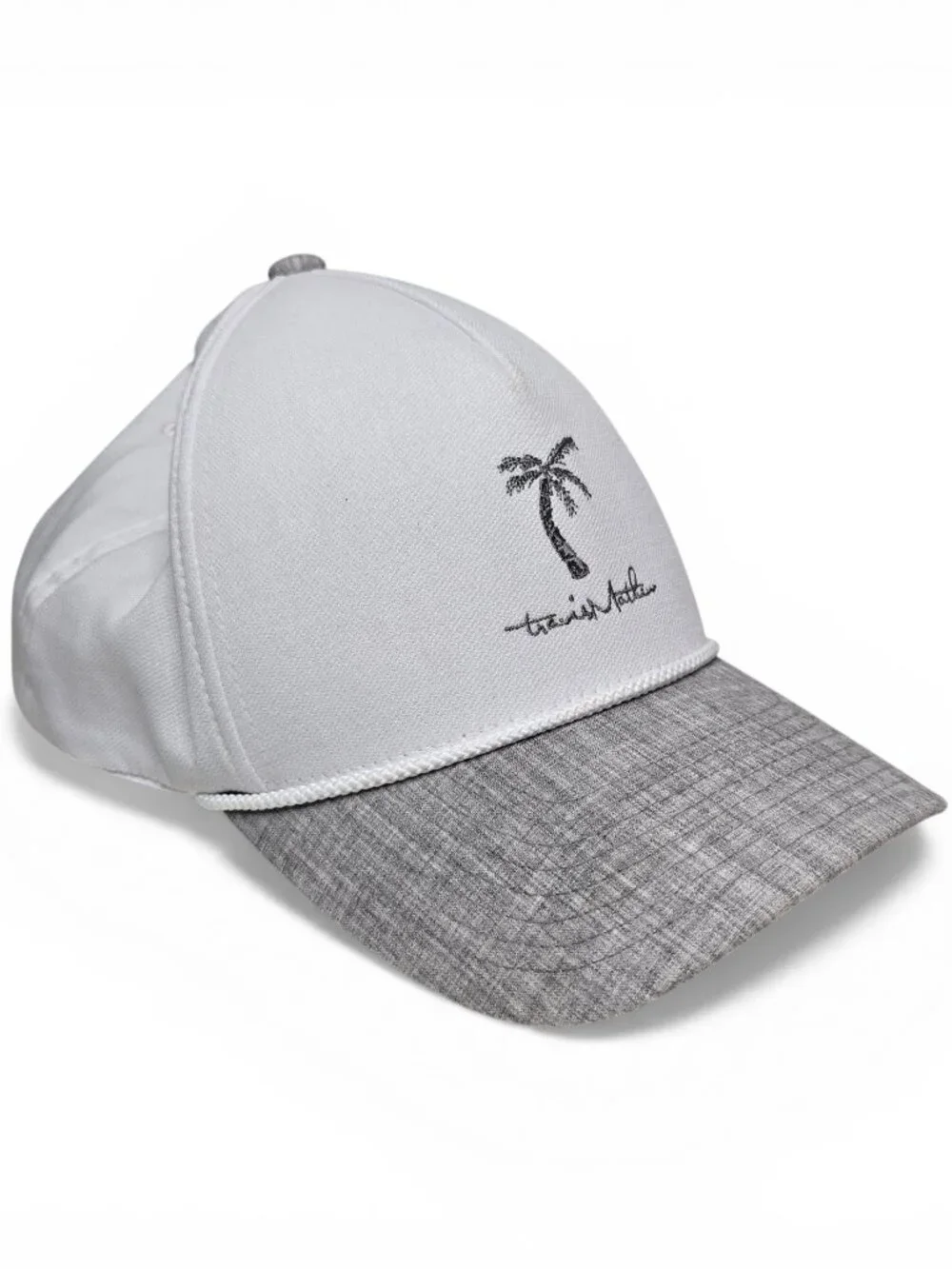 Travis Mathew One Ten Flexfit Tech Snapback Golf Cap Unisex Grey White OS